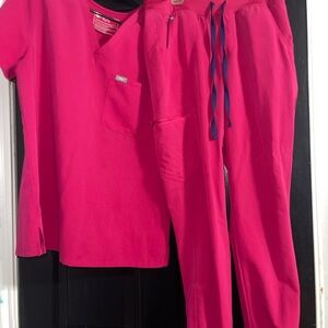 Women’s FIGS limited edition technical collection set-Hot Pink